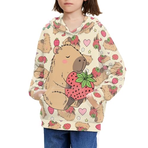 HUIACONG Boys Girls Hoodies for Youth Kids Crewneck Hooded Pullover Long Sleeve Sweatshirts3