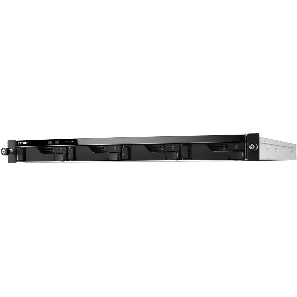 Asustor Lockerstor 4 AS6504RS 4 Bay NAS - 1U Rack Netzwerkspeicher Gehäuse, Quad Core 2.1GHz CPU, 8GB RAM DDR4 mit AS-Rail Schienensatz