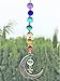 CELESTIAL CAR CHARM, Moon Suncatcher, Handmade, USA, Gift Wrapped, Chakras, Rainbow, Moon, Star, Luna, Rear View Mirror Decoration, Moon Gift