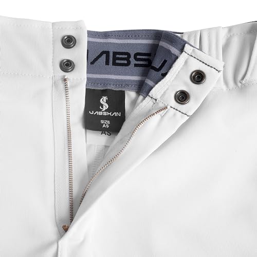 Jabskan Calça de beisebol adulto – Ajuste atlético masculino, joelhos reforçados, cintura elástica,