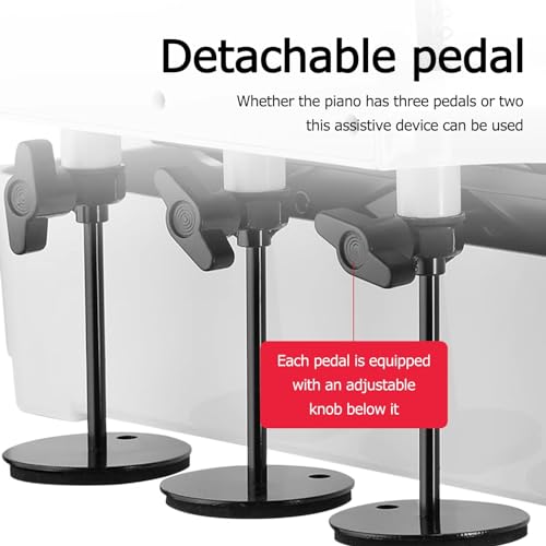 Hub-Pedalverlängerung, höhenverstellbar, mit 3 Pedalen, 30 kg Tragkraft, geeignet für 4–12 Jahre alte