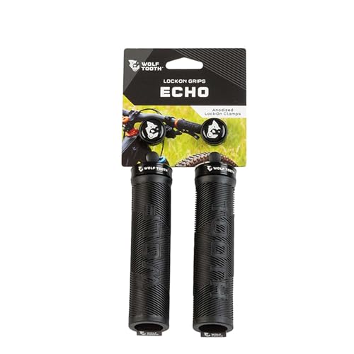 Wolf Tooth Echo Lock-On Grip – Black Grip with Orange Collar by Wolf Tooth - Image 2
