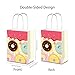 12 Pcs Delightful Donut Themed Gift Bags with Handles, Sturdy Kraft Paper Bags for Party Favors, Event Giveaways, and Present Packaging, Suitable for All Festivities