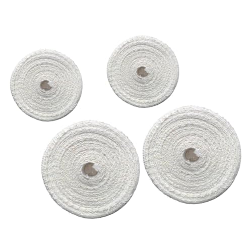 FONDOTIN 4 Rollos Cuerda Elástica de Algodón para Embalaje de Carne Malla de Cocina para Jamón y Salchichas Alta Elasticidad y Estabilidad Uso Asado y Ahumado