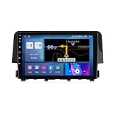 NOIRR Android 10.0 Car Stereo 2 DIN Radio para H-Onda Civic 2015-2020 Navegación GPS 9in Pantalla táctil MP5 Reproductor Multimedia Receptor de Video con...