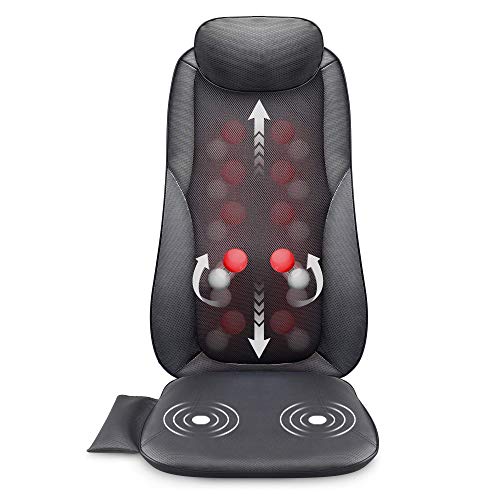 Snailax 3-In-1 Foot Warmer & Back Massager And Foot Massager Shiatsu Massage Chair Bundle, Vibration Massage With 2 Settings Of Heating Pads, Feet Massage Machine For Foot,Leg,Back Pain Relief #TOP1