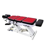 Electric Spa Bed Chiropractic Bed Massage Table, Electric Heating Automatic Stretch Lift for Head,...