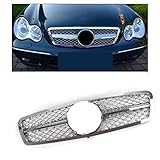 w203 grill schwarz 【MATERIAL】 Hergestellt aus ausgezeichnetem verstärktem Verbundmaterial (FRP), unsere Kühlergrillabdeckung ist nicht leicht zu verblassen, leicht und langlebig, die Kühlergrilloberfläche ist glatt und zart, mit klaren Streifen, guter Textur, keinen Blasen, keinen Partikeln,und Schönheit und Individualität zeigen