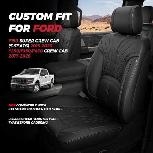 FREESOO Leather Seat Covers for F150