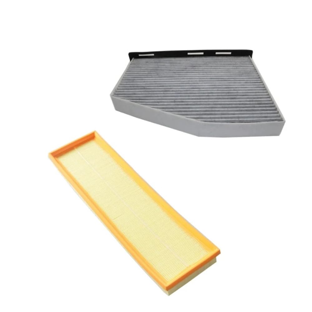 Filtr Powietrza Kabinowego dla VW Passat B7/362 2010-2017, 42,8x13x3,6cm 2 szt. Filtr powietrza samochodowego Filtr kabinowy 07K129620/1K0819653A