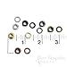 Set of 144, Shay #00 Grommets (Hole Size 4.8mm), for Bevy Pliers, Antique Brass