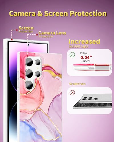 Coque Samsung S22 Ultra anti-chute avec bride rose et MagSafe - 6