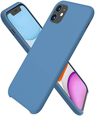 ORNARTO Liquid Silicone Case for iPhone 11, Slim Liquid Silicone Soft Gel Rubber Case Cover for iPhone 11(2019) 6.1 inch-Light Purple