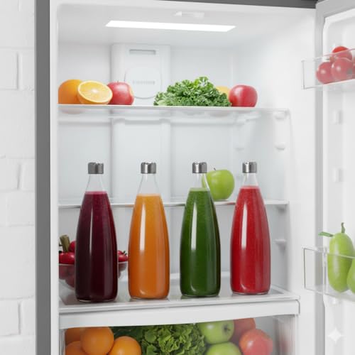 Image of Glassbunny Glass Water Bottle with Leak-Proof Airtight Stainless Steel Lid for Water, Smoothie, Juices Reusable Travel Drinking Fridge Bottle 750 ml BPA-Free Pack of 1