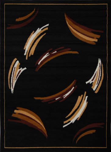 Home Dynamix Zone 847-502 Ebony 7-Feet 8-Inch by 10-Feet 7-Inch Contemporary Area Rug