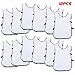 SPYMINNPOO 12 PCS Vests, Soccer Team Practice Jersey Breathable Lightweight Ventilated with Flexible Side Bands for Sports Adults (White Adult Model)