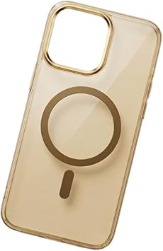 CONSTRAIN - iPhone 12 Pro Max ile uyumlu İphone MagSafe ile uyumlu Şeffaf Mika Sert Kılıf Darbe Korumalı Sararmaya Dirençli - Altın