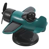 HANABASS Diffusore di Oli Essenziali a Forma di Aereo Pannelli Solari, Diffusore Aromi Fiamma Silenzioso in Abs, Decorazione Auto e Casa, Diffusione Automatica