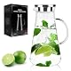Wasserkaraffe Libwys 2,2L aus Glas mit Deckel