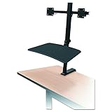 Balt Up-Rite Rear Mount Sit Stand Workstation, Dual Monitor (91114)