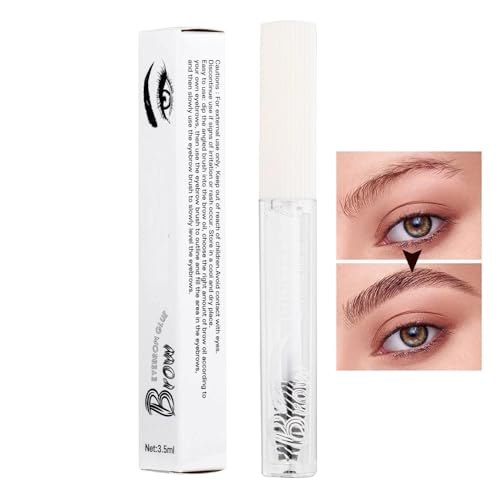Gel fixateur pour sourcils,Gel transparent pour sourcils,Gel pour sourcils imperméable - La colle transparente pour sourcils crée des sourcils, des formes et des sculptures laminés.