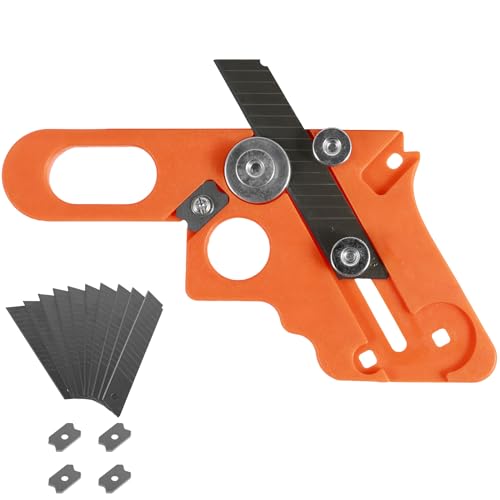 Aparador manual de borda de borda de borda de folheado, aparador de borda reta com 4 raspadores de b