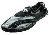 Men's 'Wave' Aqua Shoes Black / Light Grey 10