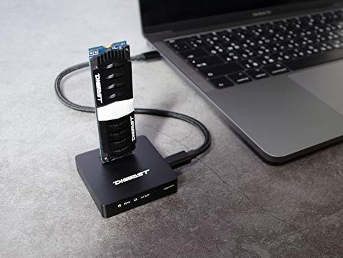 Base M.2 NVMe SSD Docking USB3.2 GEN2 Tipo-C negra miniatura 5
