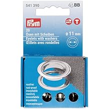 Prym Eyelets with washers 11 mm Refill Silver 20pc