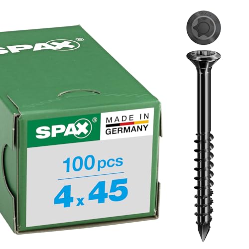 Fassadenschraube, 4 x 45 mm, 100 Stück, Teilgewinde, Linsensenkkopf extra klein, T-STAR plus T15, CUT-Spitze, Edelstahl rostfrei A2 BLAX - 0467040400453