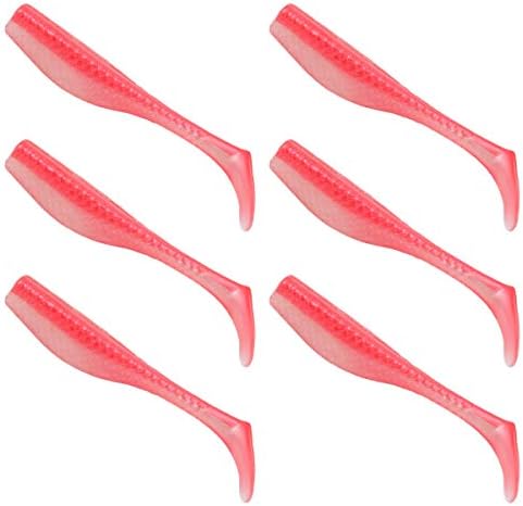 Dockside Matrix Shad Mega Shad 4 Inch Fishing Lure Speckled Trout, Redfish, Bass and Flounder for Freshwater and Saltwater Inshore Fishing Soft Baits (Pink Champagne)