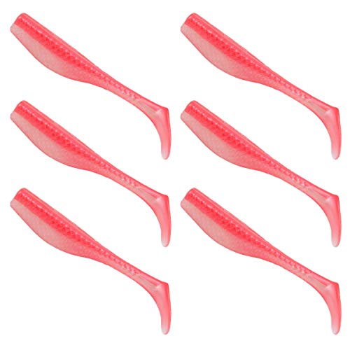 Dockside Matrix Shad Mega Shad 4 Inch Fishing Lure Speckled Trout, Redfish, Bass And Flounder For Freshwater And Saltwater Inshore Fishing Soft Baits (Pink Champagne) #TOP6