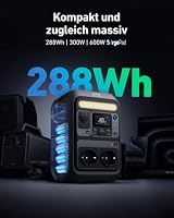 Anker SOLIX C300X Tragbare Powerstation mit 60W Solarpanel, 288Wh LiFePO4 – Ansicht 2