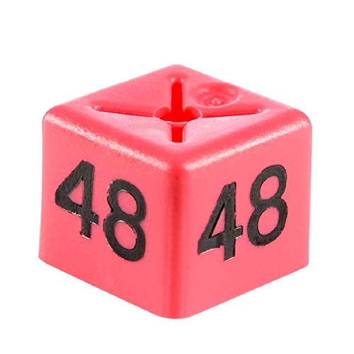 Complete Retail Solutions Ltd 50x 48 SIZE CUBE GARMENT CLOTHES MARKER SIZE NUMBER PACK OF 50 EACH