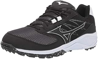 Mizuno Women's Dominant All Surface Turf Shoe, Black/White, 9.5