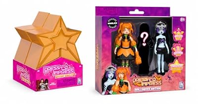 PhatMojo Dress to Impress Doll Bundle – Mystery Models 2-Pack and Halloween Edition 3 Doll Set – 3 DLC Codes