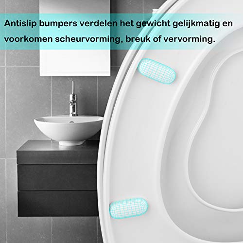 COSTWAY Volwassen kinder Wc-bril, 2-in-1 zindelijkheidstraining zit, kinder wc-bril voor zindelijkheidstraining, Zacht… - Afbeelding 5