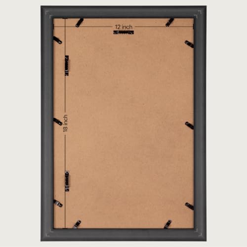 Image of eletecpro 12x18 Picture Frames Set of 2 with Clear Acrylic Cover, Gold | Ornate Vintage Gold Photo Frames Display 11x17 Photo with Mat or 12x18 without Mat for Home Wall Decor