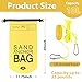 Phoncoo 2 Pack 10L Sand Anchor Bag, 2 in 1 Jet Ski Anchor Kit for Float with Adjustable Buoy, Waterproof Dry Bag for Jetski, Kayak, Boat, Water Sports - Yellow