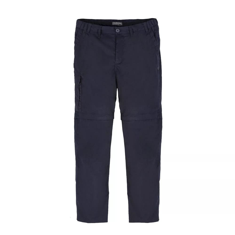 Craghoppers Mens Expert Kiwi Convertible Tailored Trousers Dark Navy 40L