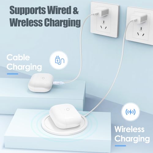 Sumorei Kabellose Ladecase Kompatibel mit Air Pods Pro 1st und 2nd Generation, USB-C Charging Case mit Bluetooth Pairing Synchronisierungstaste für Air Pods pro 1/2 Neueste Type-C