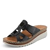 Spring Step Women's Montera Sandal, Black, 8.5