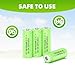 Fuspower 2/3AAA NiMH Rechargeable Battery 1.2V 400mAh Button Top 2/3aaa Batteries for Solar Lights 12pcs (Not AAA Size Batteries)