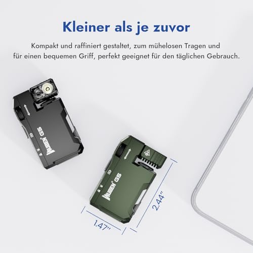 WUBEN G5 Taschenlampe LED Aufladbar, RGB Mini LED Taschenlampe Schlüsselanhänger 400 Lumen, EDC Multifunktional Magnetische USB Taschenlampe Kleine, 6 Modi Flashlight Wasserdicht für Camping Outdoor