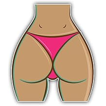 Zirni Sexy Woman Ass Thong Sticker Decal Design