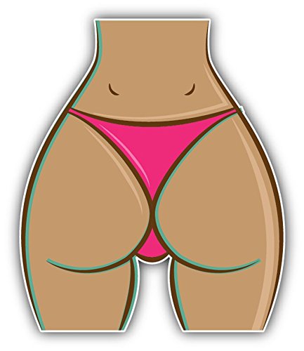 Zirni Sexy Woman Ass Thong Sticker Decal Design