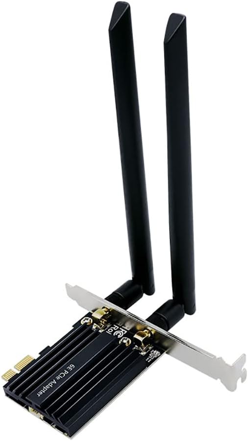 JMT AX210 WiFi6E (802.11ax) Wireless Network Card 2.4G/5G/6GHz Y10 Tri-Band Gigabit Built-in PCIE for Desktop