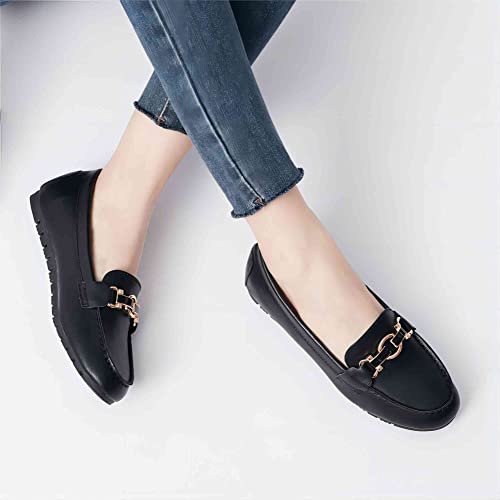 Image of VERDASCO Women's Loafers Comfort Slip-Ons Flat Work Shoes Casual Moccasins Penny Loafers Lady Dress Shoes