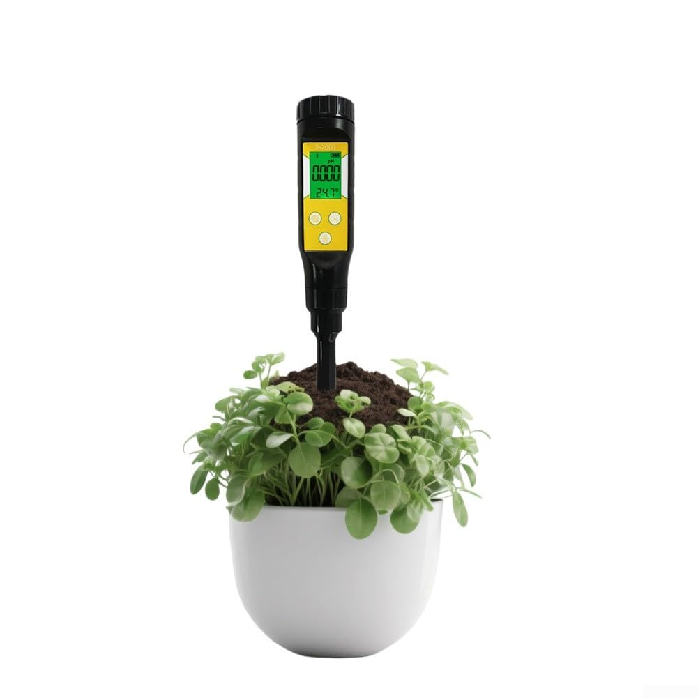 Inteligentny miernik wilgotności gleby z przyłączem aplikacji dla systemu iOS dla Androida - cyfrowy tester temperatury pH IP67 wodoodporne narzędzie ogrodowe 285 mm