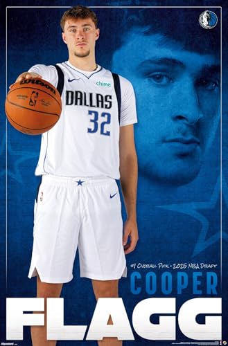 NBA Dallas Mavericks - Cooper Flagg 25 Wall Poster, 34L" x 22.4W", Premium Unframed Version